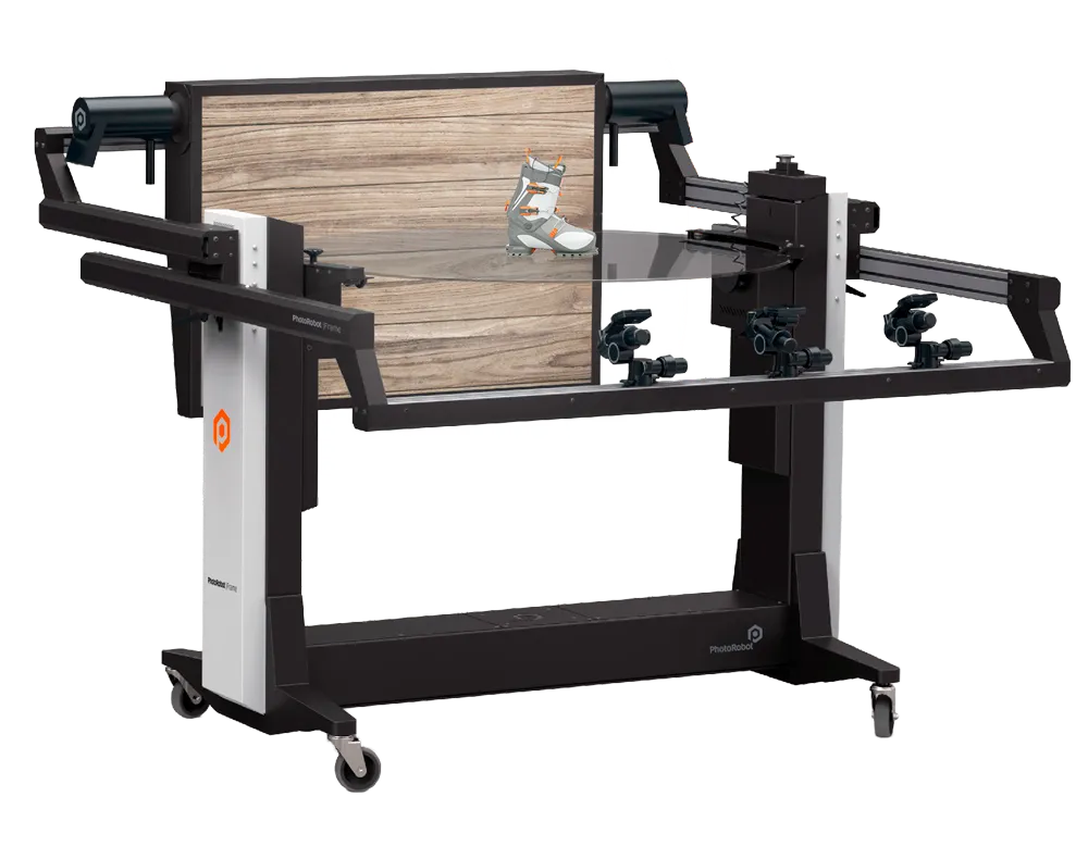 PhotoRobot FRAME با پس زمینه سفید در عمل