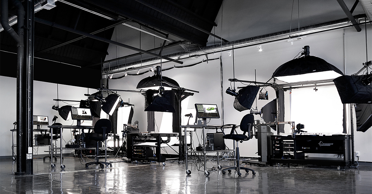 Setup stiwdio ffotograffiaeth cynnyrch mewnol