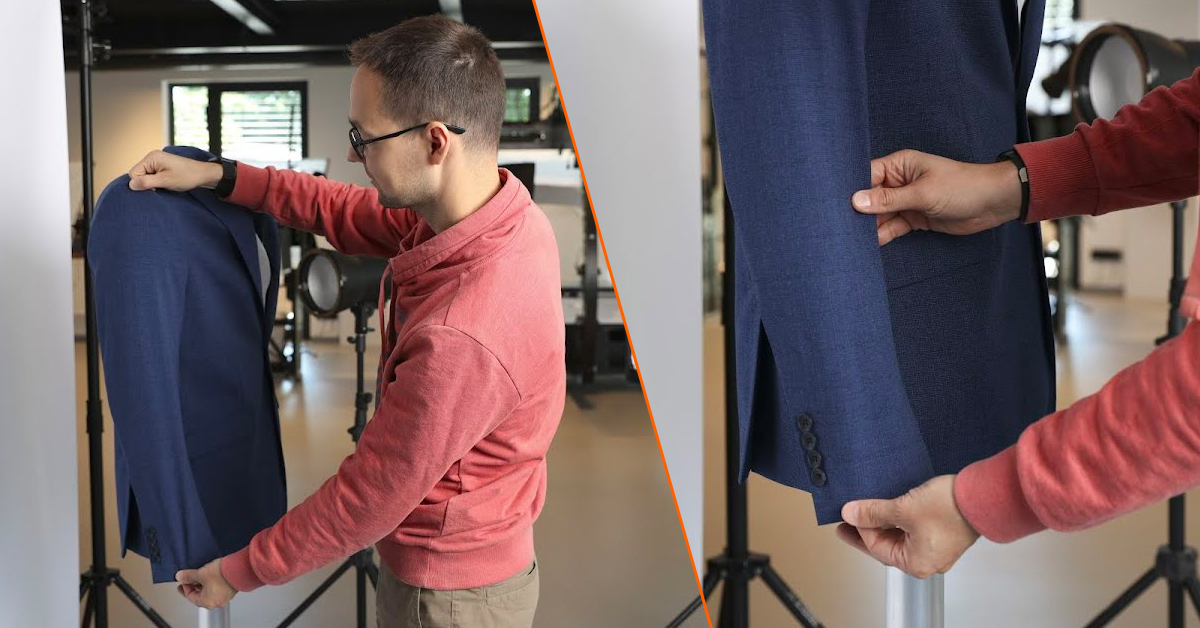Fotograaf reguit baadjie moue en boeie