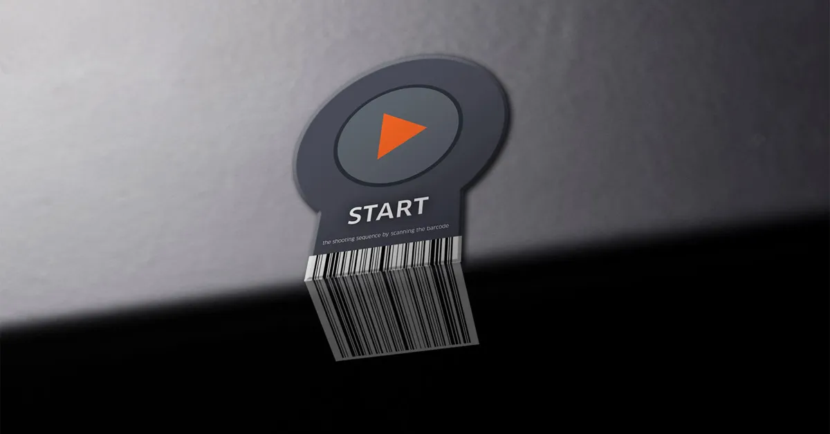 Start-Barcodes ermöglichen den Start einer automatisierten Fotosequenz durch Scannen.