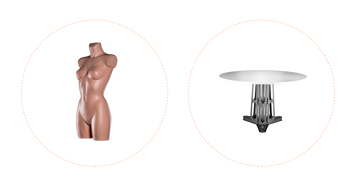 Atodiadau mannequin a madarch ffotograffiaeth cynnyrch
