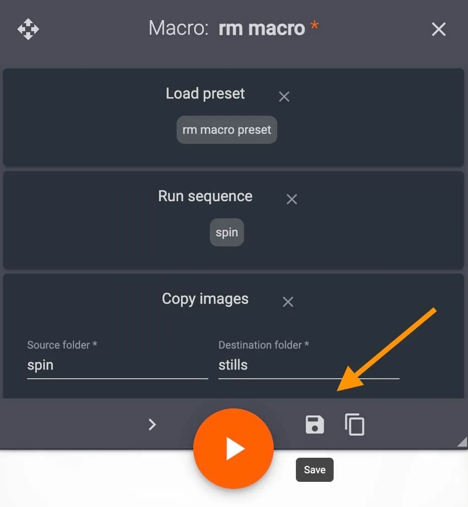Sačuvaj PhotoRobot makro