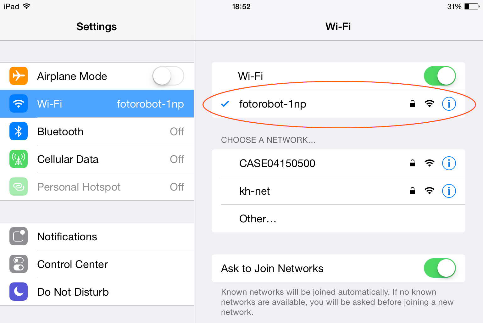 Rhwydwaith Wi-Fi presennol (modd cleient)